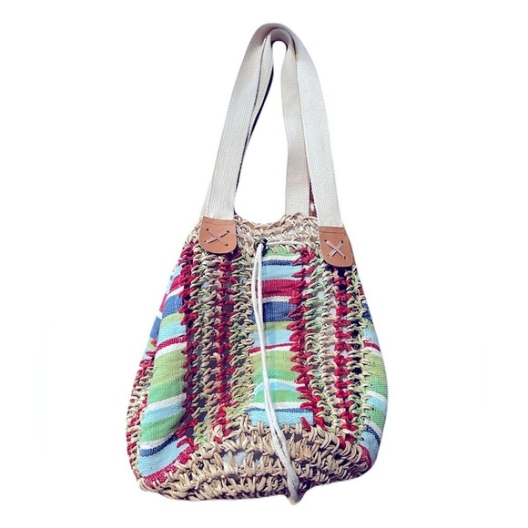 Hippie Boho Shoulder Bag Drawstring Closure - Picture 1 of 10